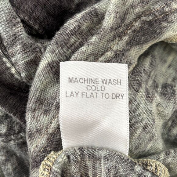 Y2K Womens Semi Sheer Button Up Size Medium Fairy Grunge Whimsigoth V Neck Dark - Picture 5 of 8